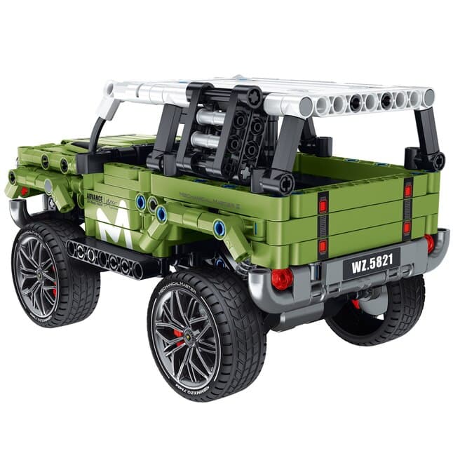 Todoterreno 4x4 Verde iMMaster – 474 piezas con retrofricción