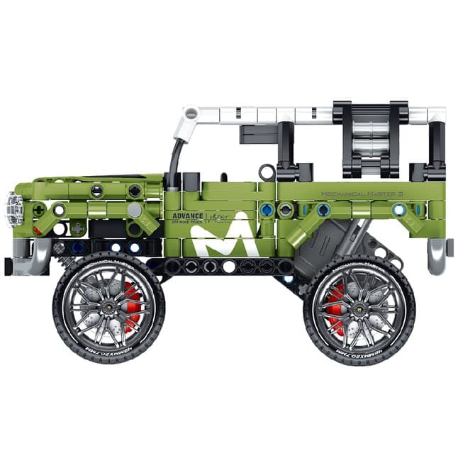 Todoterreno 4x4 Verde iMMaster – 474 piezas con retrofricción
