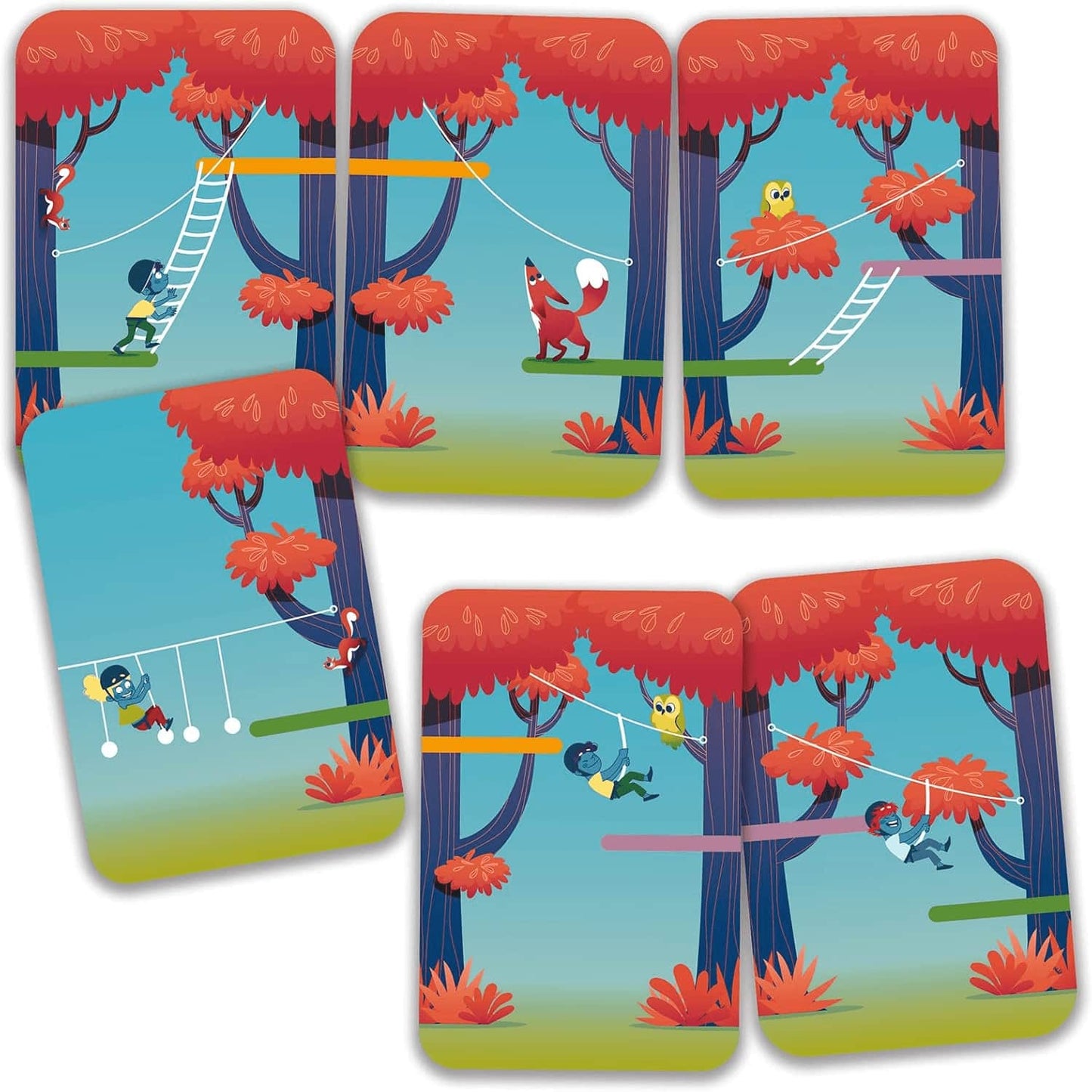 Forest Adventure - Juego de cartas de memoria y estrategia Djeco