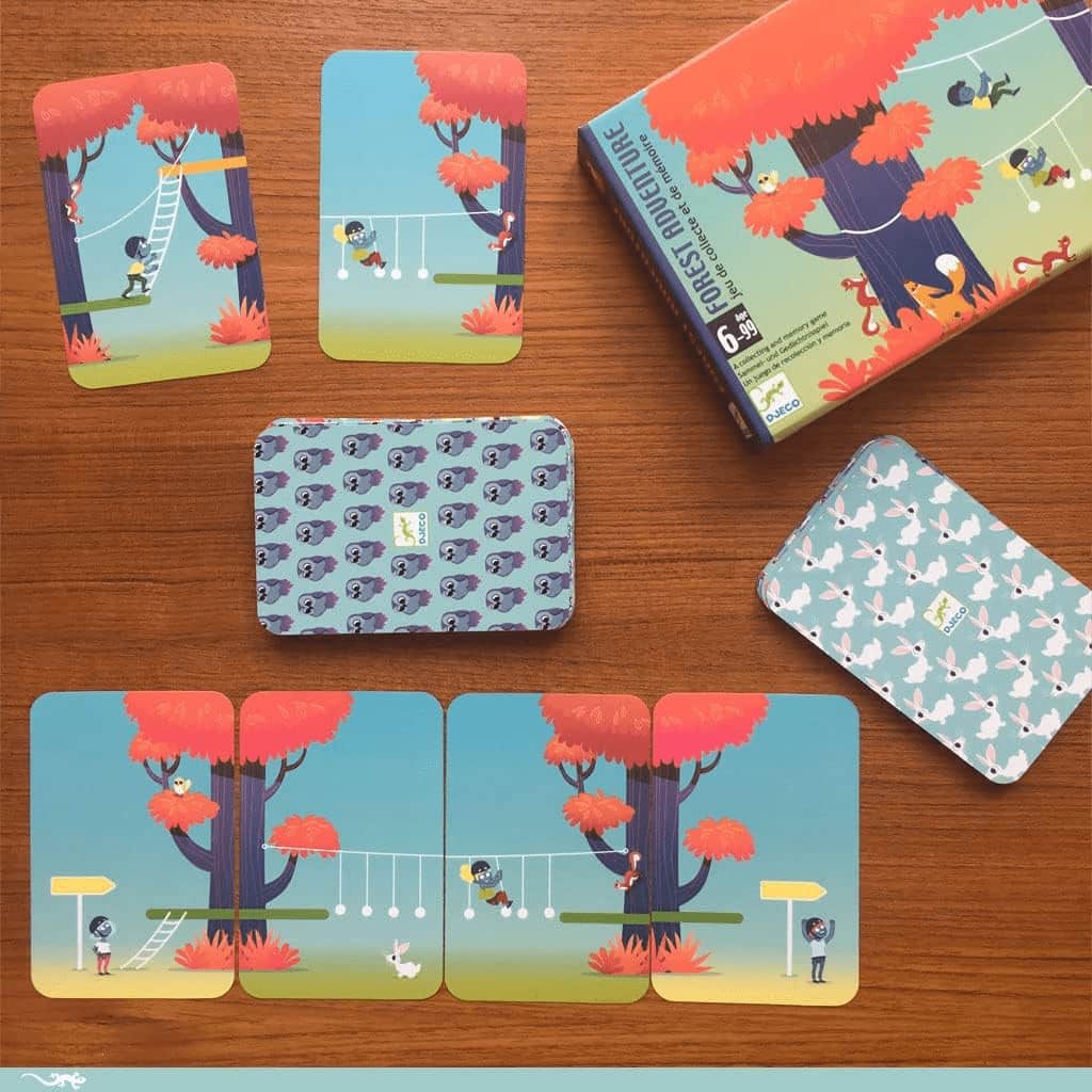 Forest Adventure - Juego de cartas de memoria y estrategia Djeco