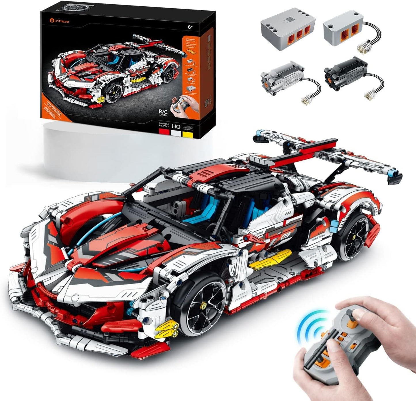 Coche Supercar Drift Apollo Rojo iMMaster – 2277 piezas con control remoto