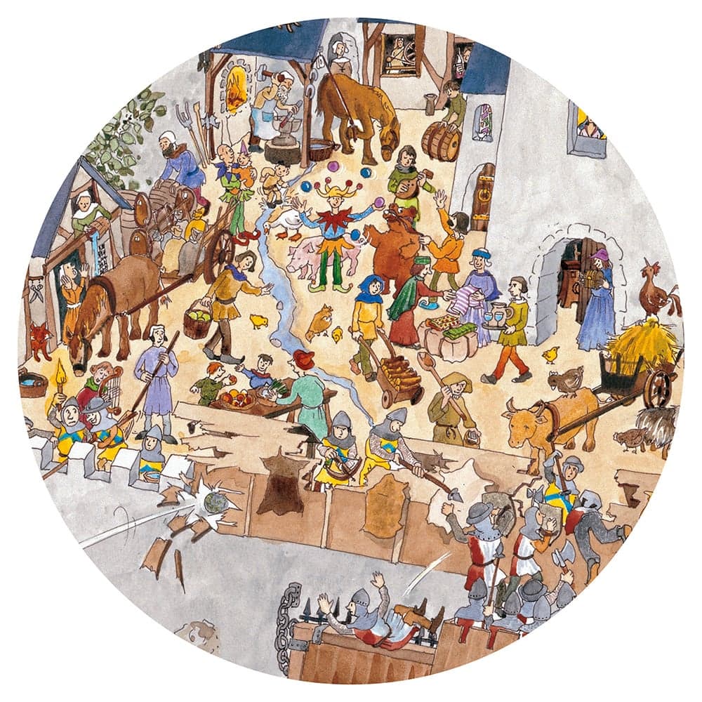 Puzzle observación castillo medieval Djeco 100 piezas