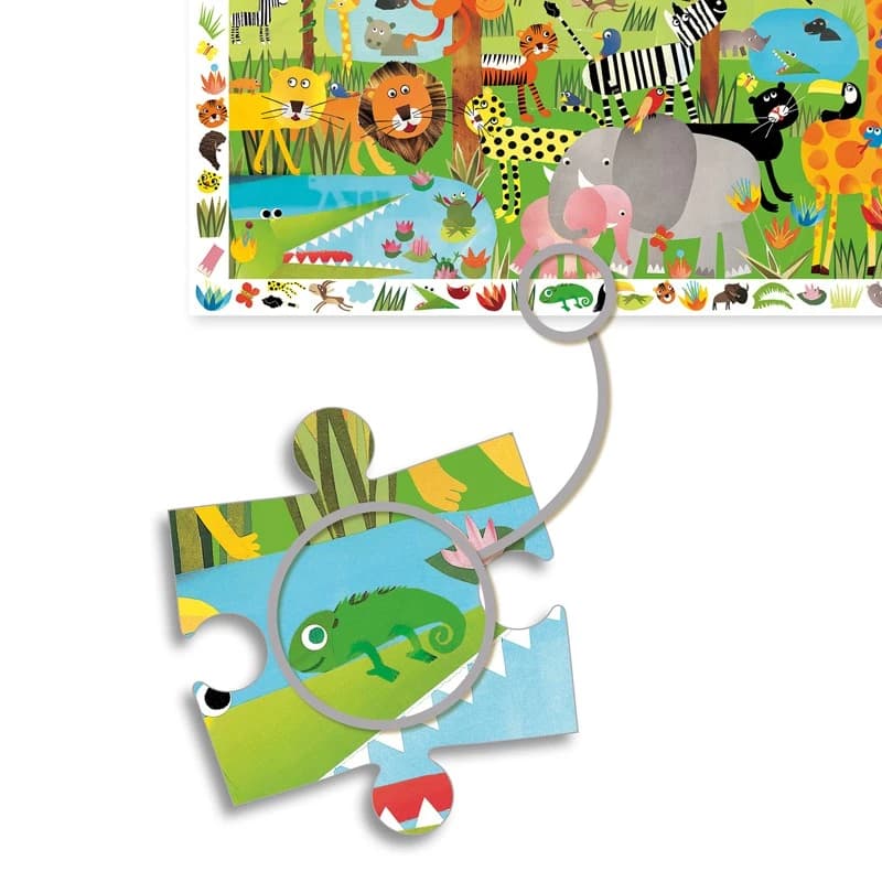 Puzzle observación la jungla Djeco 35 piezas