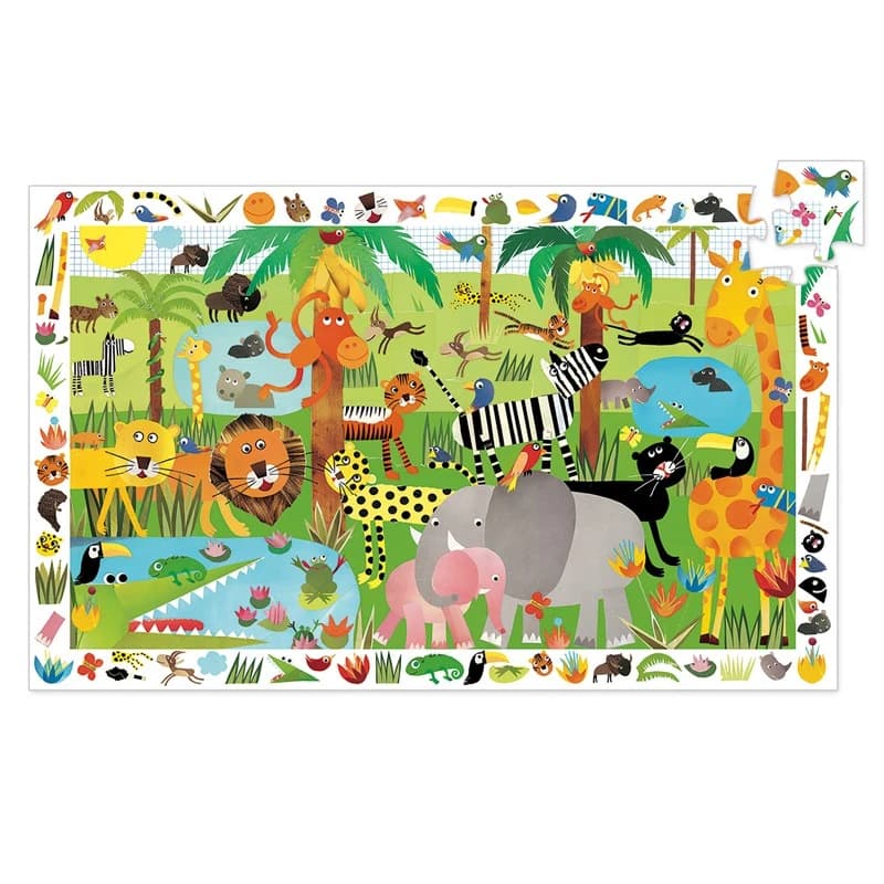 Puzzle observación la jungla Djeco 35 piezas
