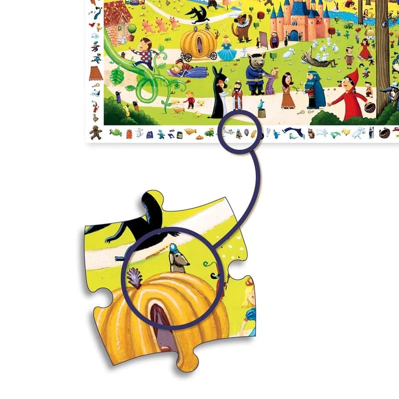 Puzzle observación cuentos clásicos Djeco 54 piezas