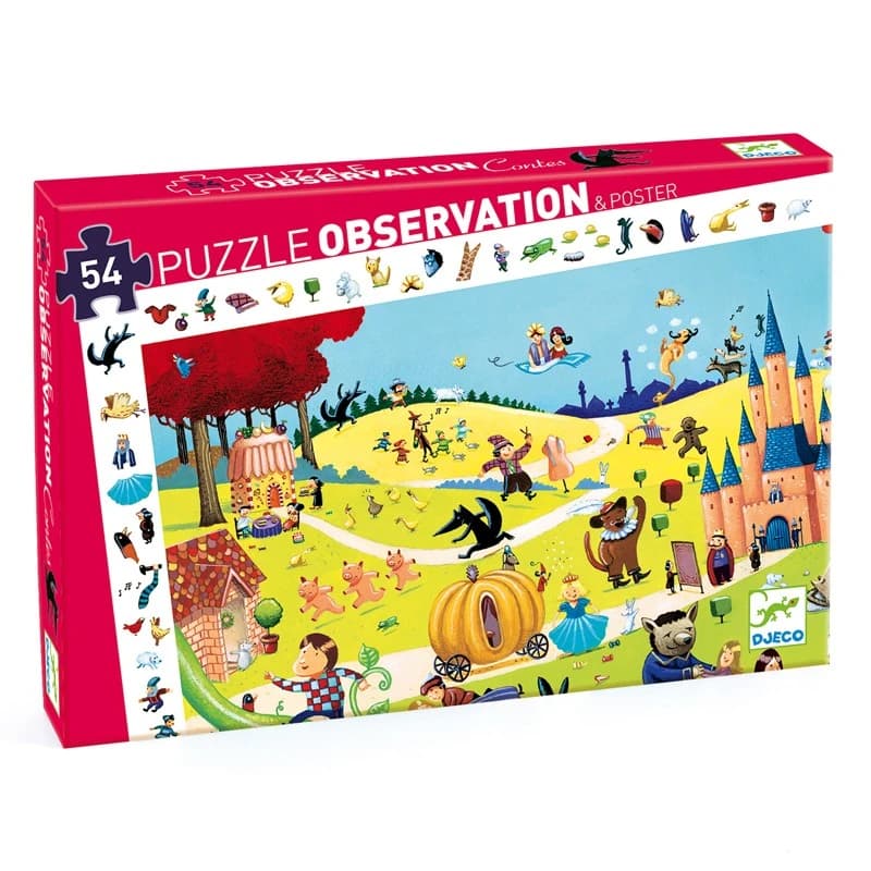 Puzzle observación cuentos clásicos Djeco 54 piezas