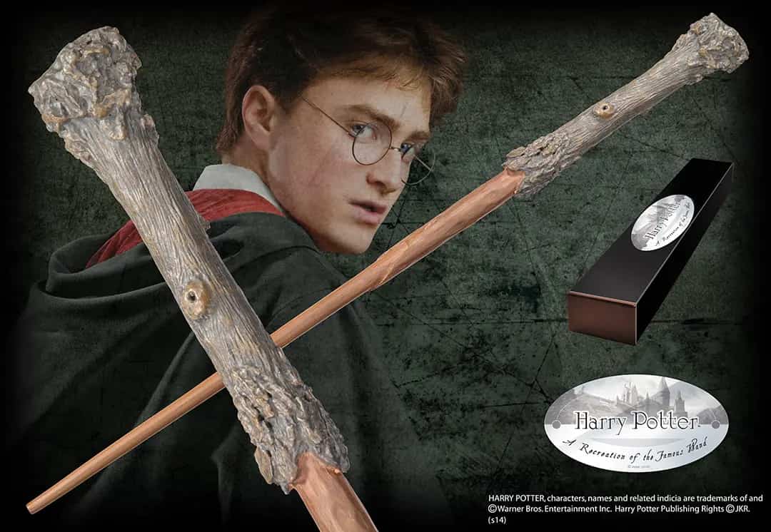 Varita mágica Harry Potter – Réplica oficial con caja coleccionable
