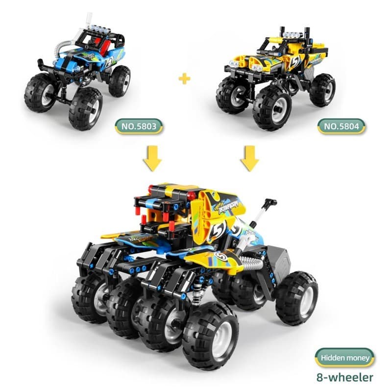 4x4 Azul iMMaster – 193 piezas con retrofricción y combinación
