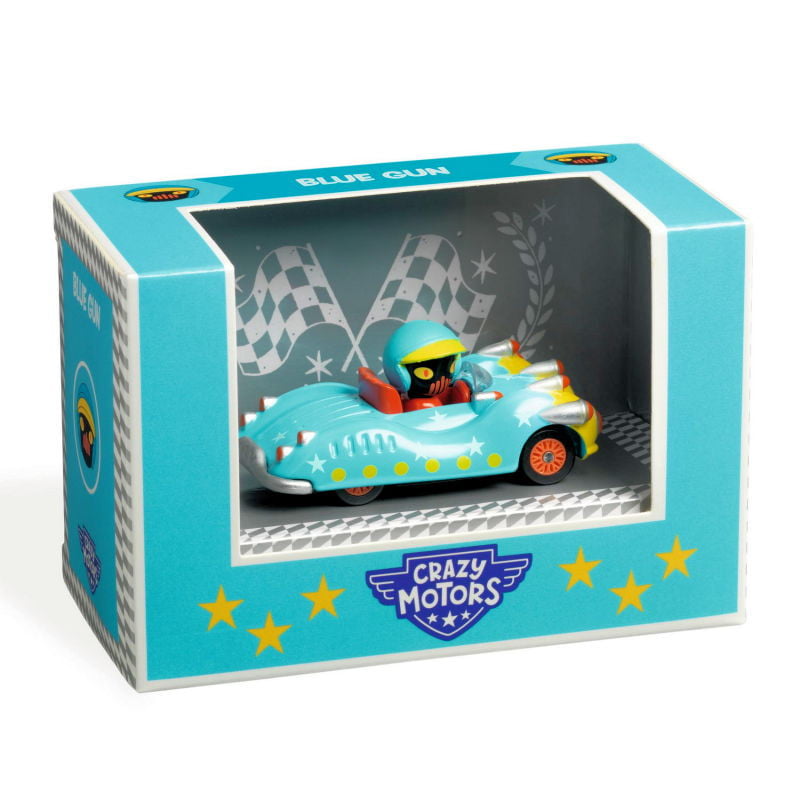 Coche Blue Gun Crazy Motors Djeco