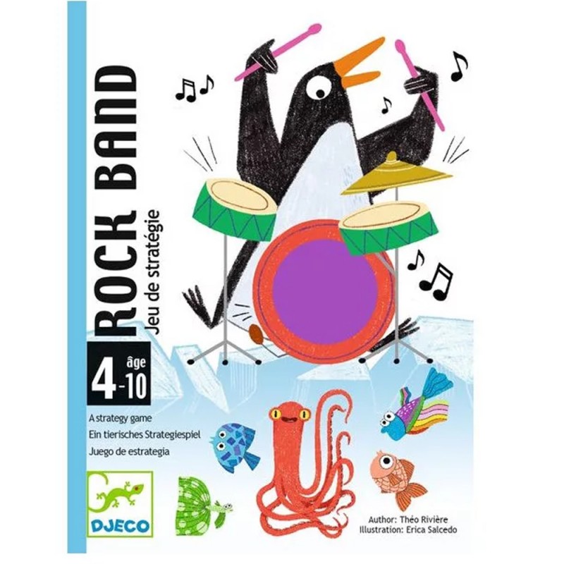 Rock Band - Juego de cartas estratégico musical de Djeco