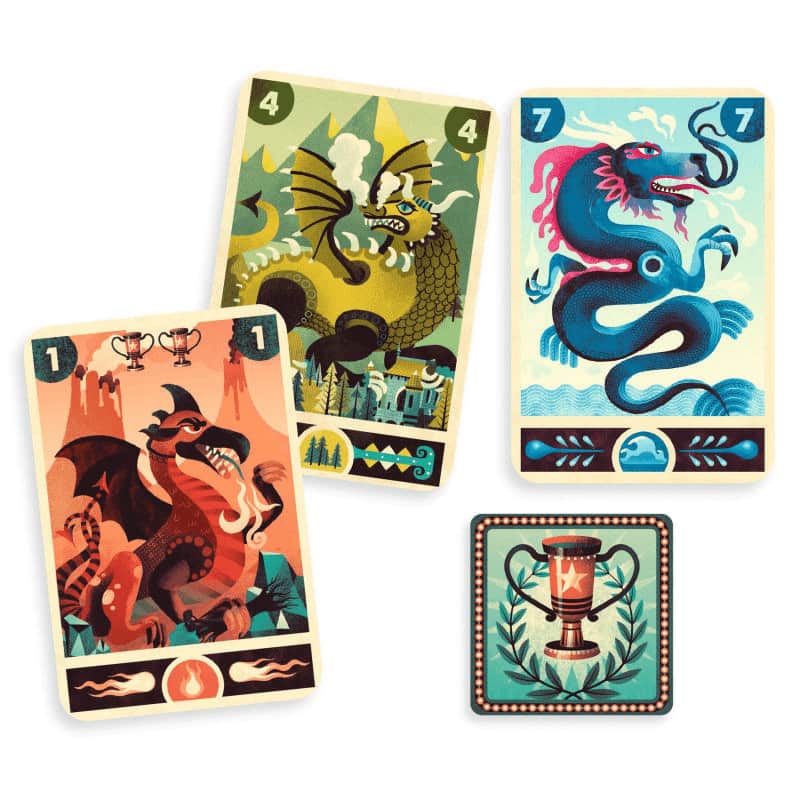 Dragon Deck - Juego de cartas de estrategia con dragones Djeco