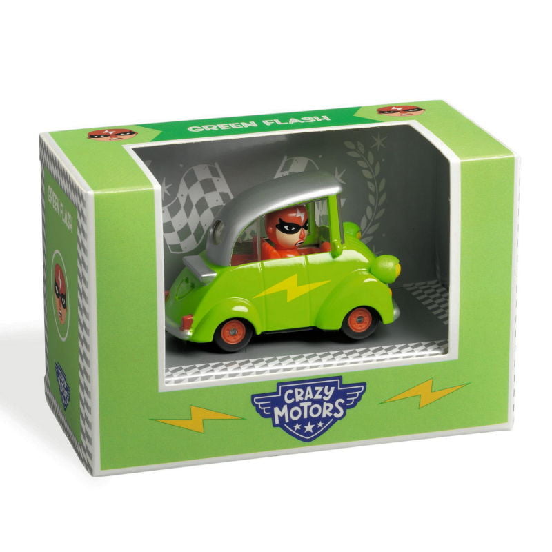 Coche Green Flash Crazy Motors Djeco