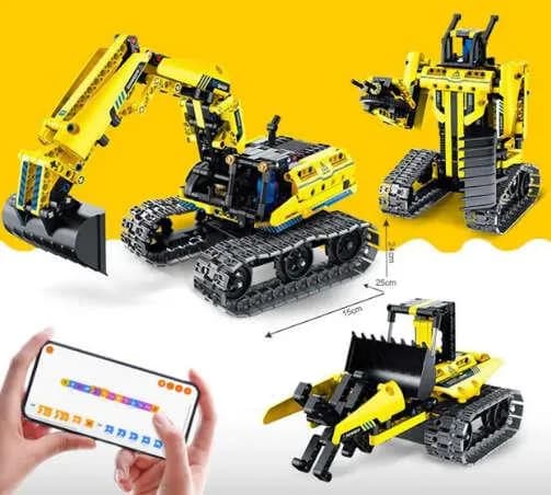 Set de Construcción Excavadora y Robot con Control Remoto – 430 piezas iMMaster
