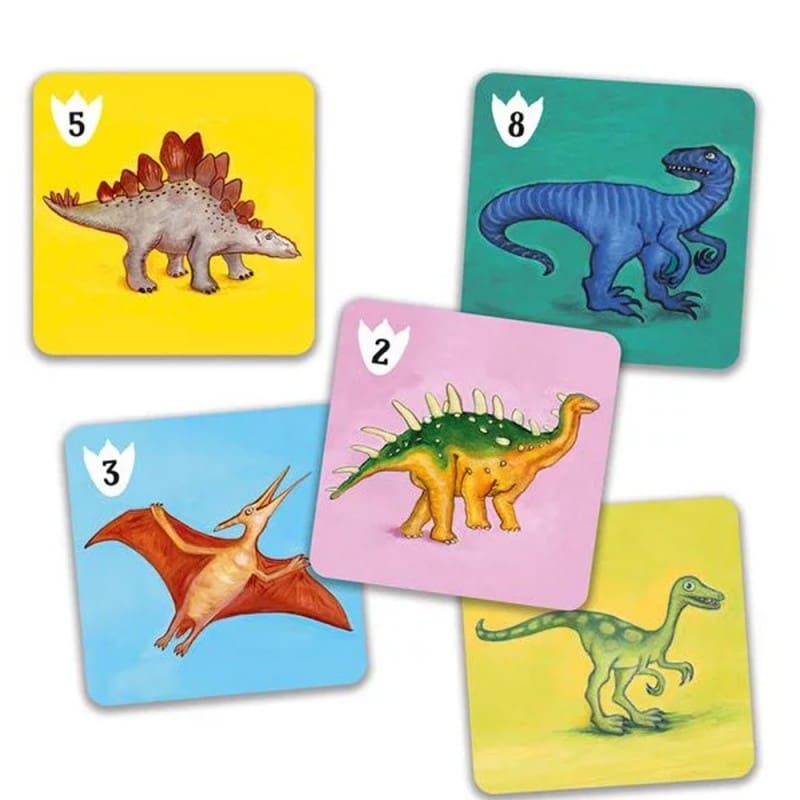 Batasaurus - Juego de cartas de batalla con dinosaurios Djeco