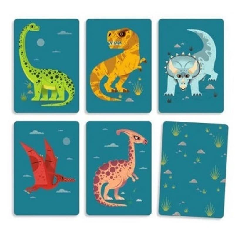 DinoDraft - Juego de cartas de estrategia con dinosaurios de Djeco