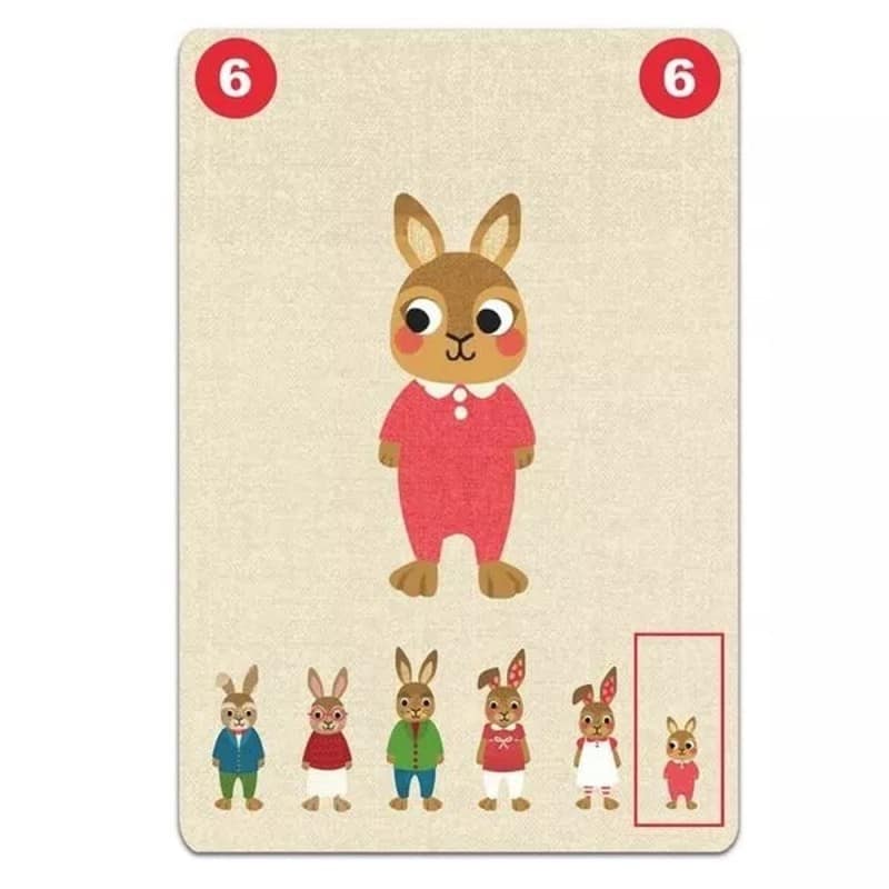 Familou - Juego de cartas cooperativo de 7 familias Djeco