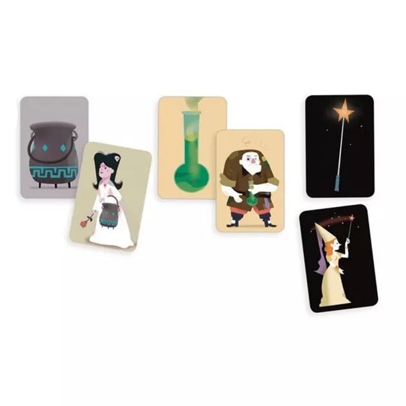Magic School - Juego de cartas cooperativo de memoria Djeco
