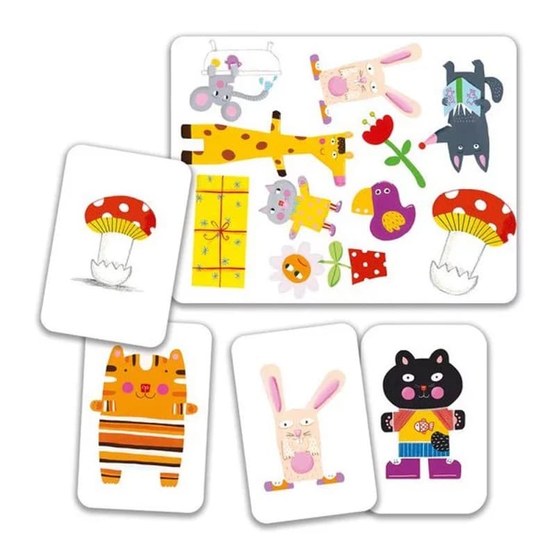 MiniMatch - Juego de cartas de observación rápida de Djeco