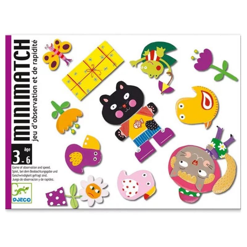 MiniMatch - Juego de cartas de observación rápida de Djeco