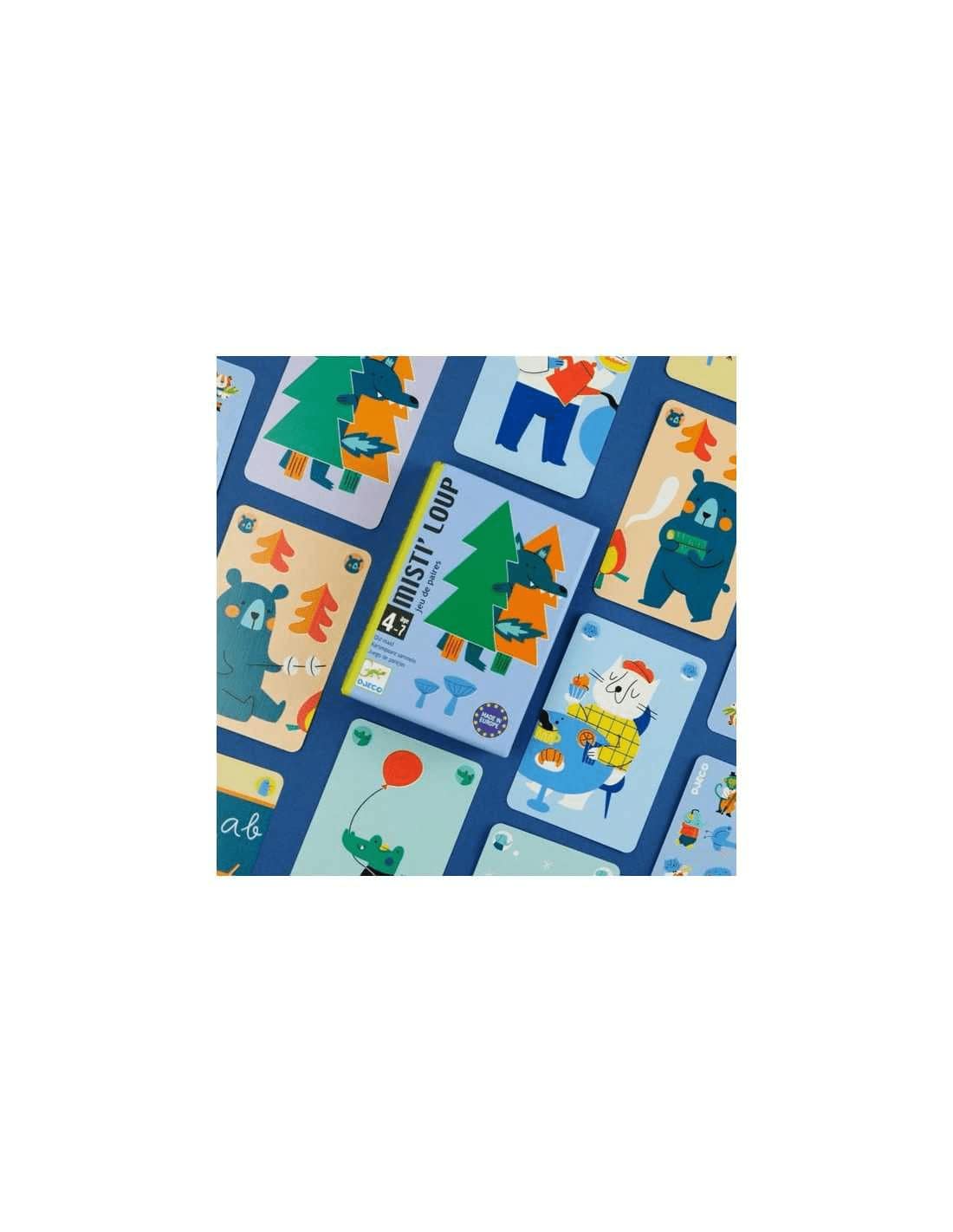 Misti'Loup - Juego de cartas tipo Mistigri para niños Djeco