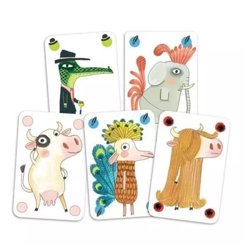 Pipolo - Juego de cartas de bluff divertido para niños Djeco