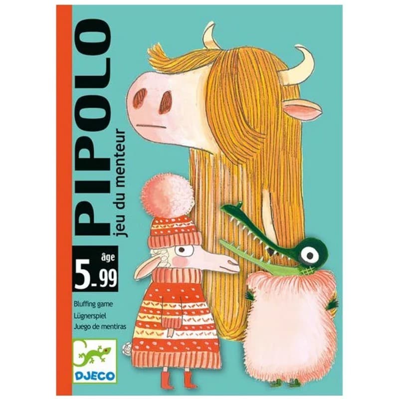 Pipolo - Juego de cartas de bluff divertido para niños Djeco
