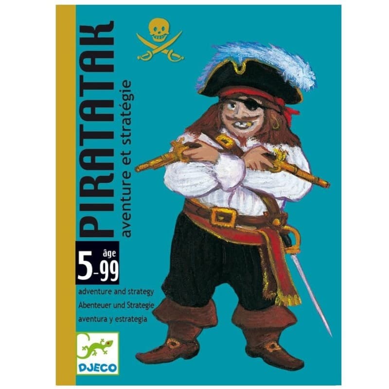 Piratatak - Juego de cartas de estrategia pirata de Djeco