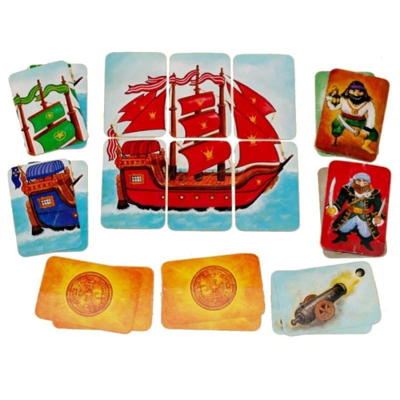 Piratatak - Juego de cartas de estrategia pirata de Djeco