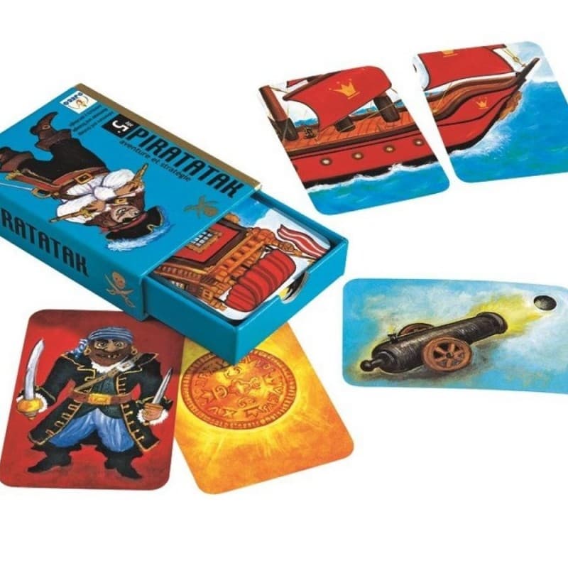 Piratatak - Juego de cartas de estrategia pirata de Djeco