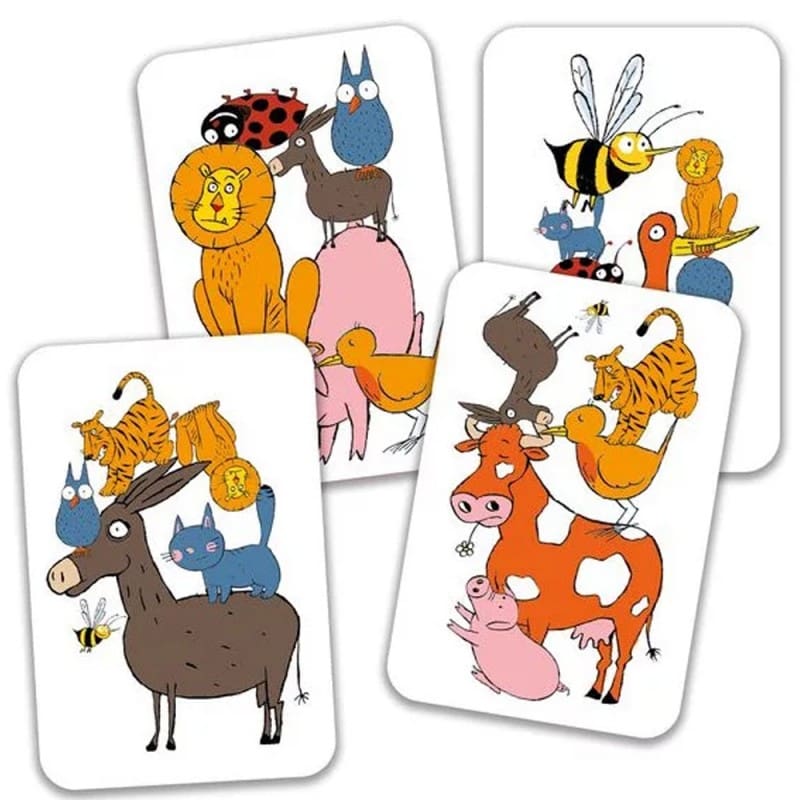 Bataflash - Juego de cartas de reflejos con animales Djeco
