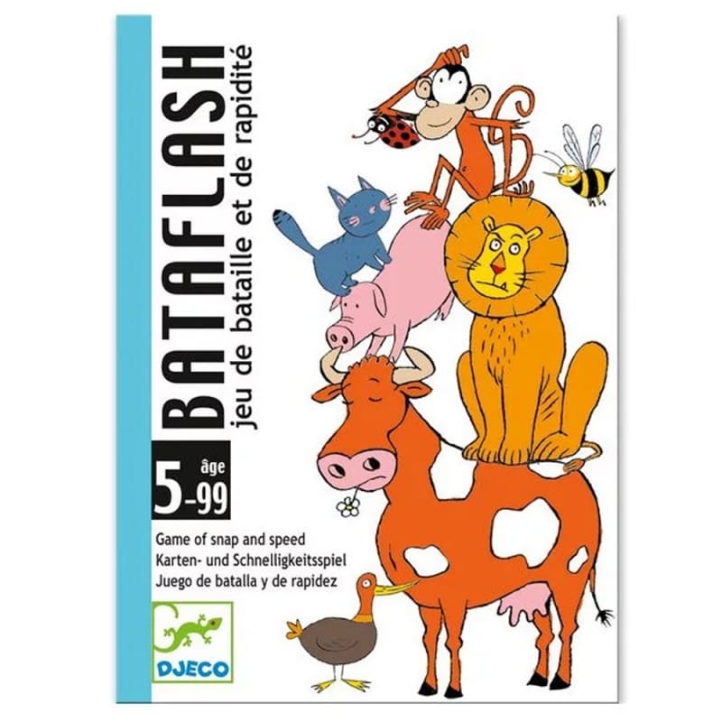 Bataflash - Juego de cartas de reflejos con animales Djeco