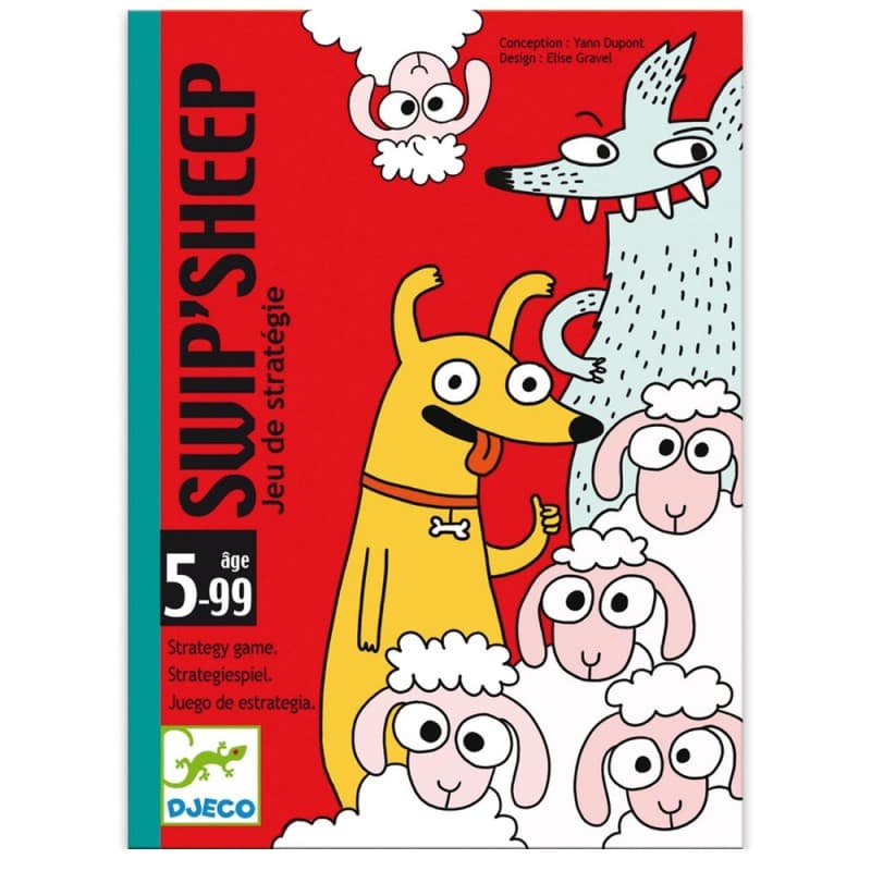 Swip' Sheep - Juego de cartas estratégico de pastoreo Djeco