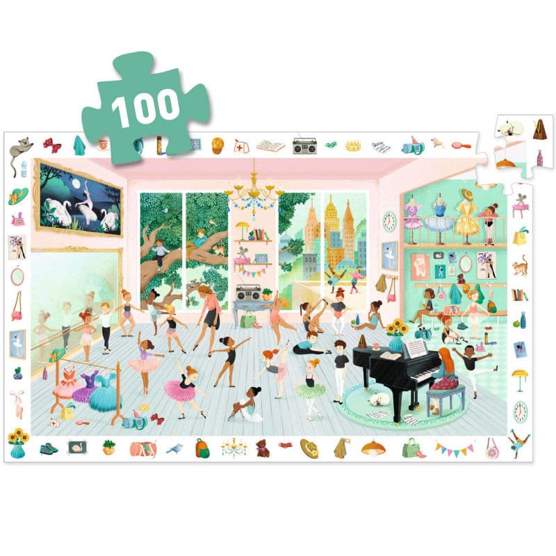 Puzzle observación escuela de danza Djeco 100 piezas