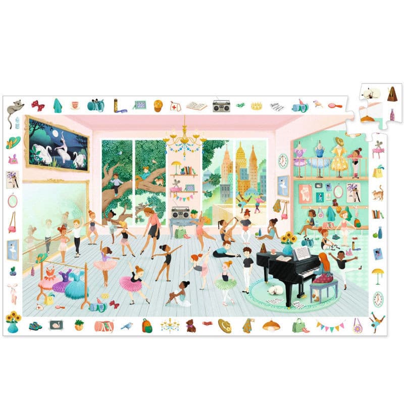 Puzzle observación escuela de danza Djeco 100 piezas