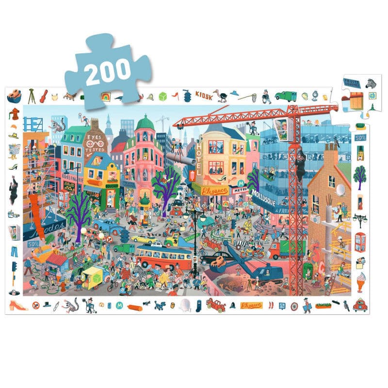 Puzzle observación la ciudad Djeco 200 piezas
