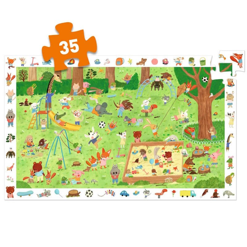 Puzzle observación el parque Djeco 35 piezas