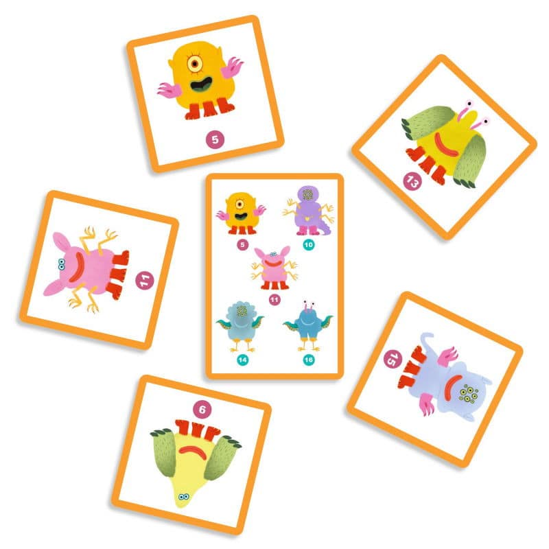 Monstre Toi - Juego de cartas de memoria y observación Djeco