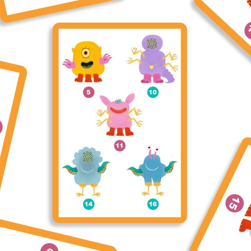 Monstre Toi - Juego de cartas de memoria y observación Djeco