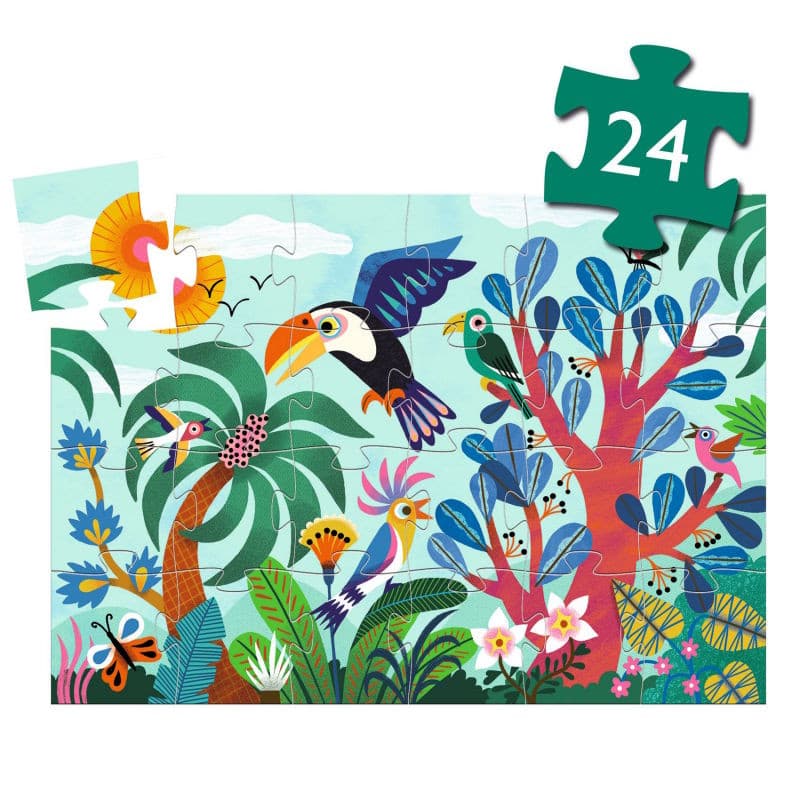 Puzzle Coco el Tucán Djeco 24 piezas