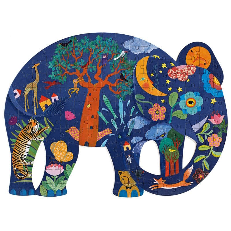 Puzzle artístico Puzz'Art Elefante Djeco 150 piezas
