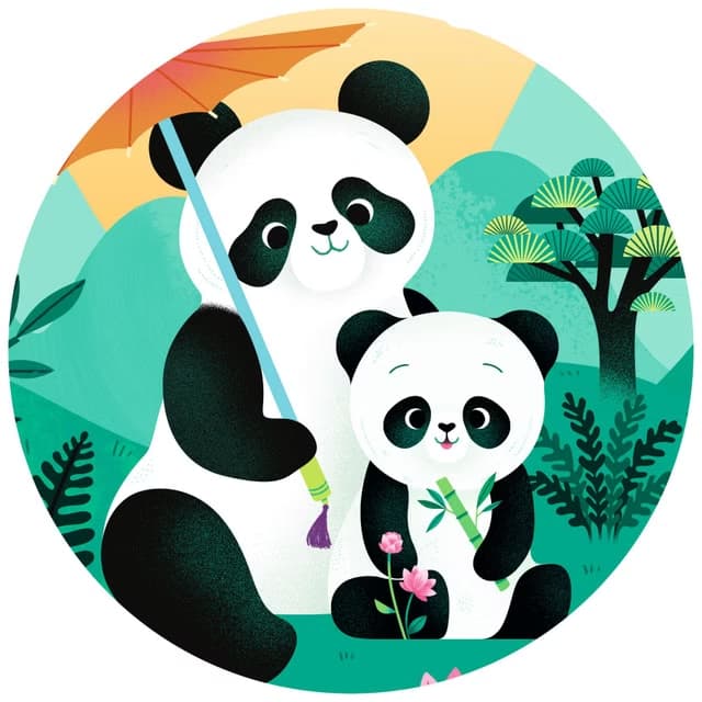 Puzzle Léo el panda Djeco 24 piezas