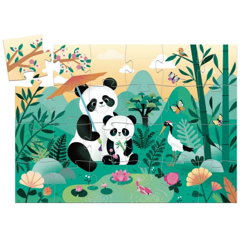 Puzzle Léo el panda Djeco 24 piezas