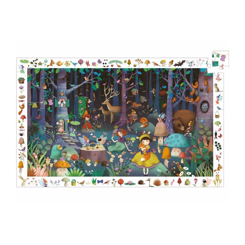 Puzzle observación bosque encantado Djeco 100 piezas