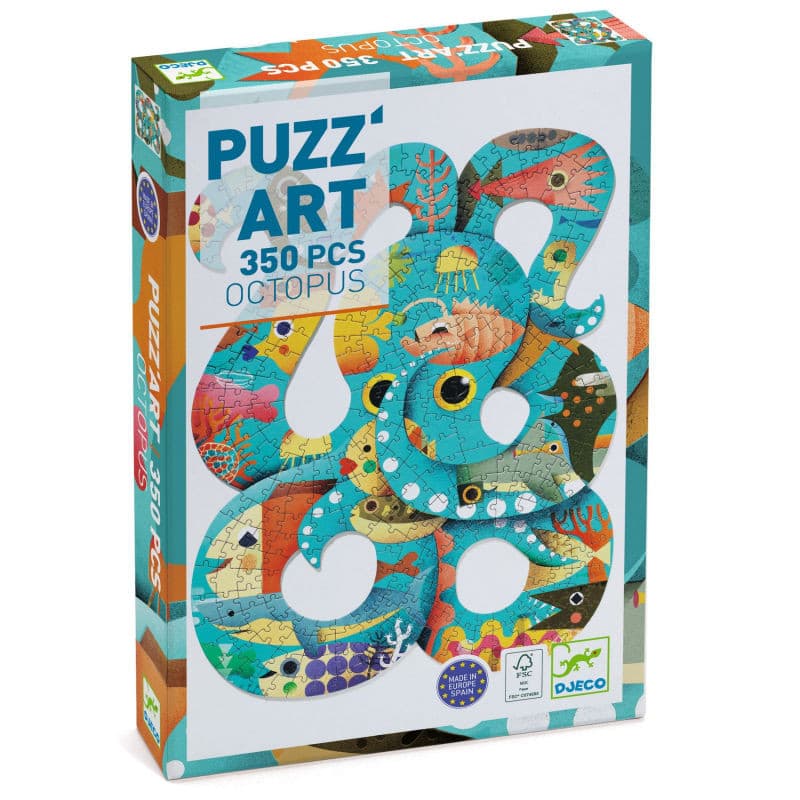 Puzzle artístico Puzz'Art Pulpo Djeco 350 piezas