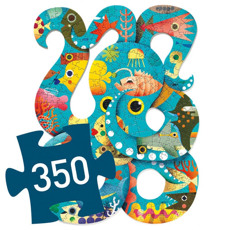 Puzzle artístico Puzz'Art Pulpo Djeco 350 piezas