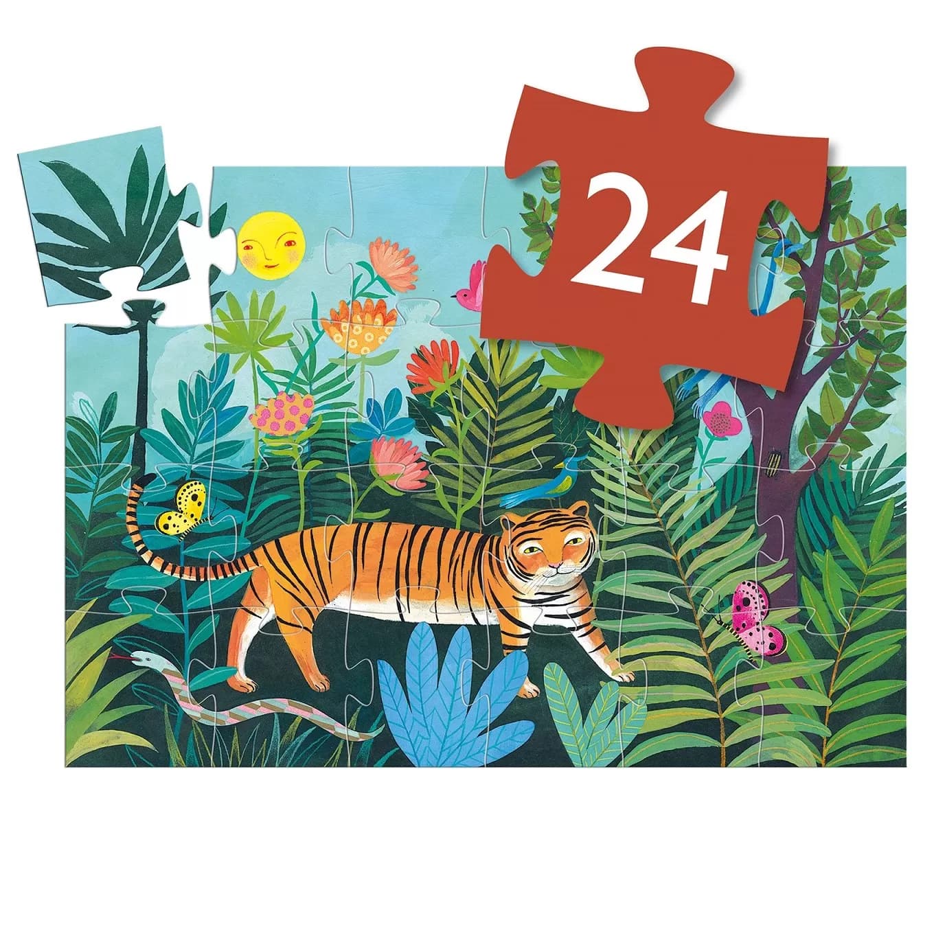 Puzzle La vuelta del tigre Djeco 24 piezas