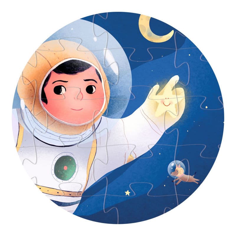 Puzzle Un astronauta en la Luna Djeco 36 piezas