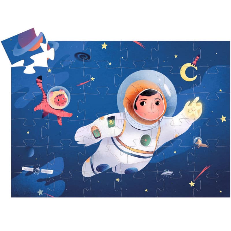 Puzzle Un astronauta en la Luna Djeco 36 piezas