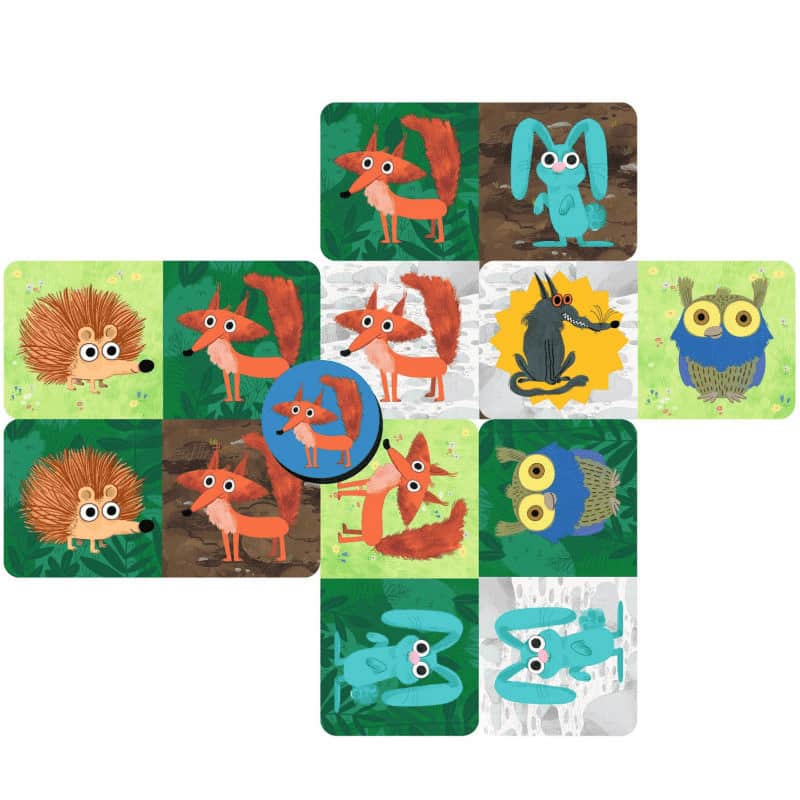 WolfPanic - Juego de cartas cooperativo de colocación Djeco