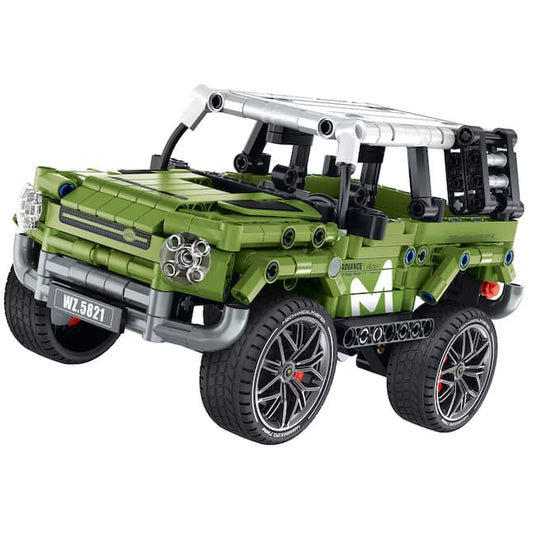 Todoterreno 4x4 Verde iMMaster – 474 piezas con retrofricción